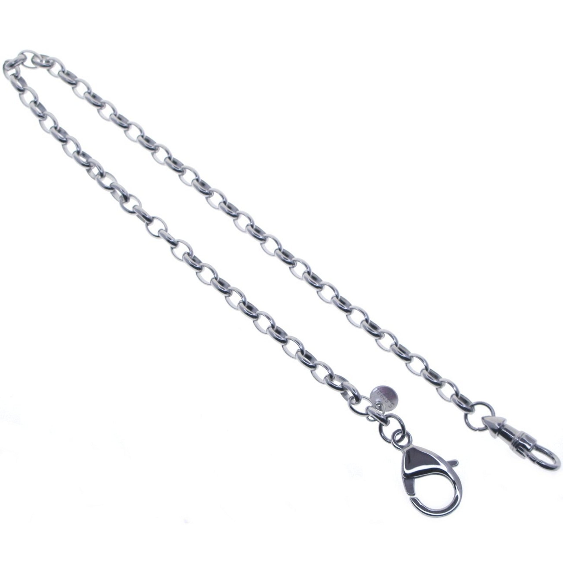 Stainless Steel Pocket Watch Chain Albert Chain with Steel Cable Belcher Chain FCS75