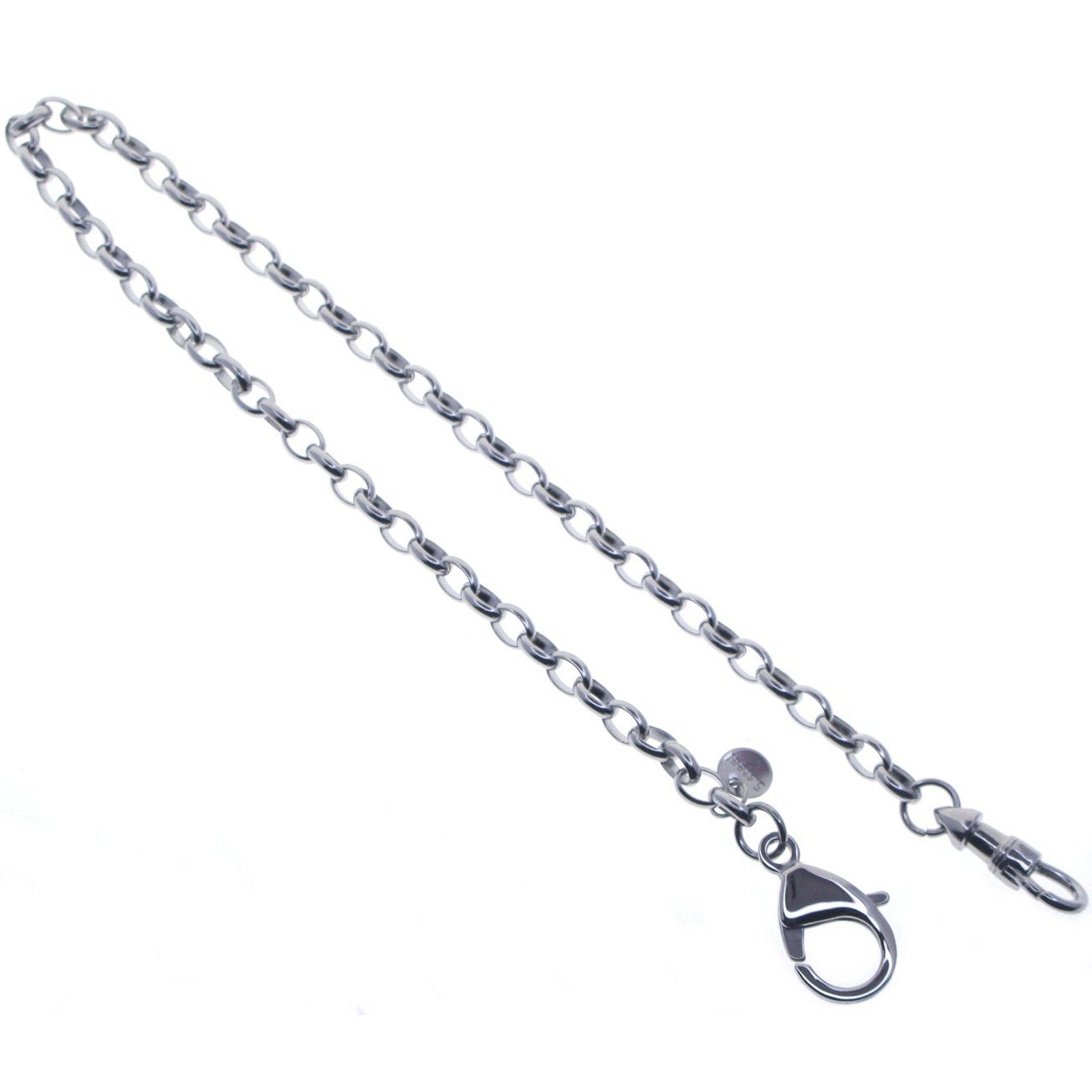 Stainless Steel Pocket Watch Chain with Cable Belcher Chain & Lobster Clasp FCS75