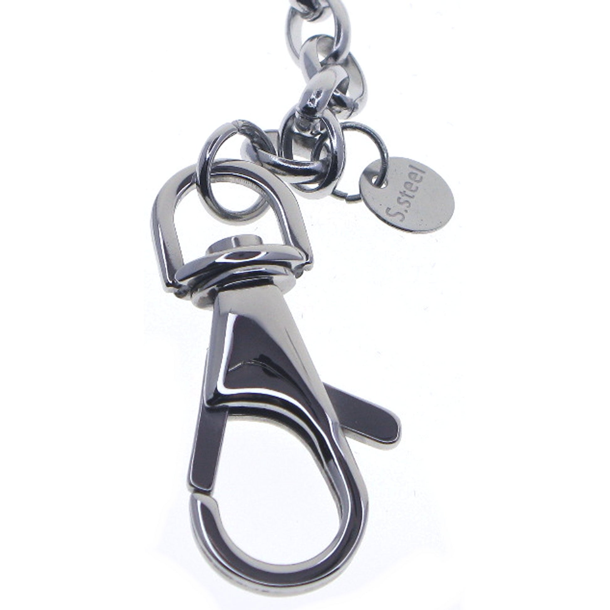 watchvshop Stainless Steel Pocket Watch Chain Albert Chain with Steel Cable Belcher Chain, Steel Albert Swivel Clasp, Steel Swivel Lobster Clasp FCS77