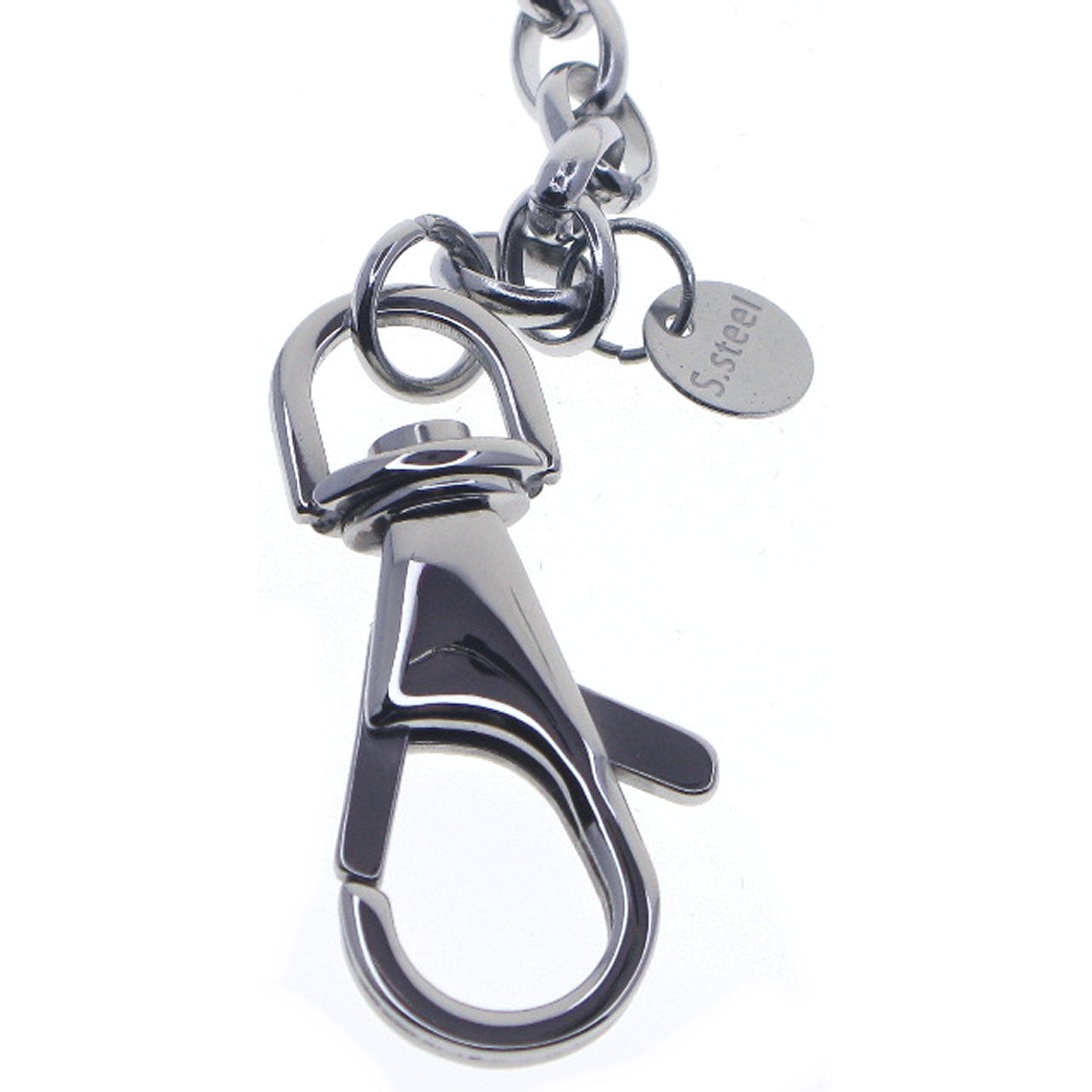 Stainless Steel Pocket Watch Chain with Steel Cable Belcher Chain & Steel Swivel Lobster Clasp FCS77