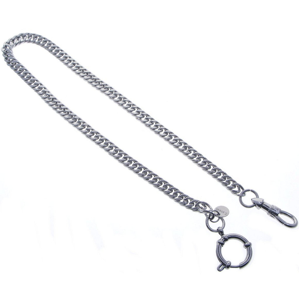 Stainless Steel Double Cuban Link Chain Chain with Steel Spring Ring Clasp FCS78