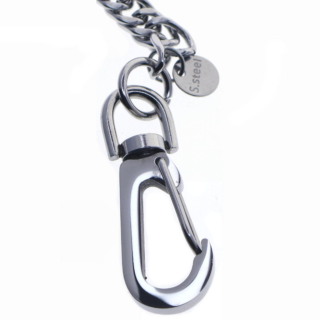 Stainless Steel Pocket Watch Chain with Steel Big Swivel Clasp FCS81
