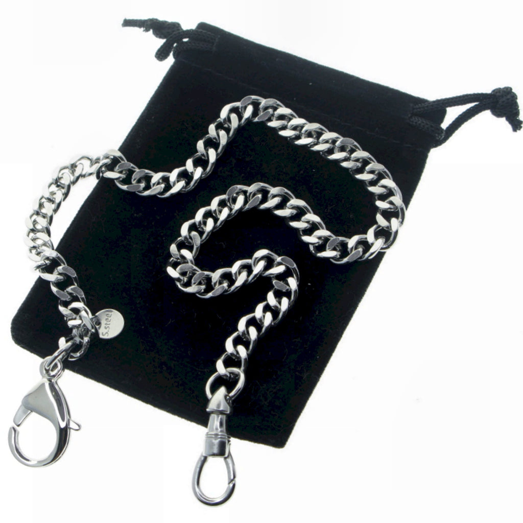 Stainless Steel Pocket Watch Chains with Lobster Claw Clasp FCS87