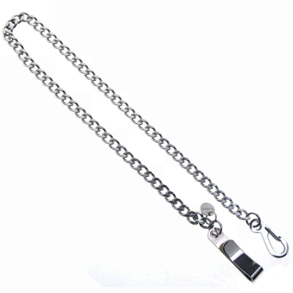 Stainless Steel Pocket Watch Chain with Belt Clip FCS90