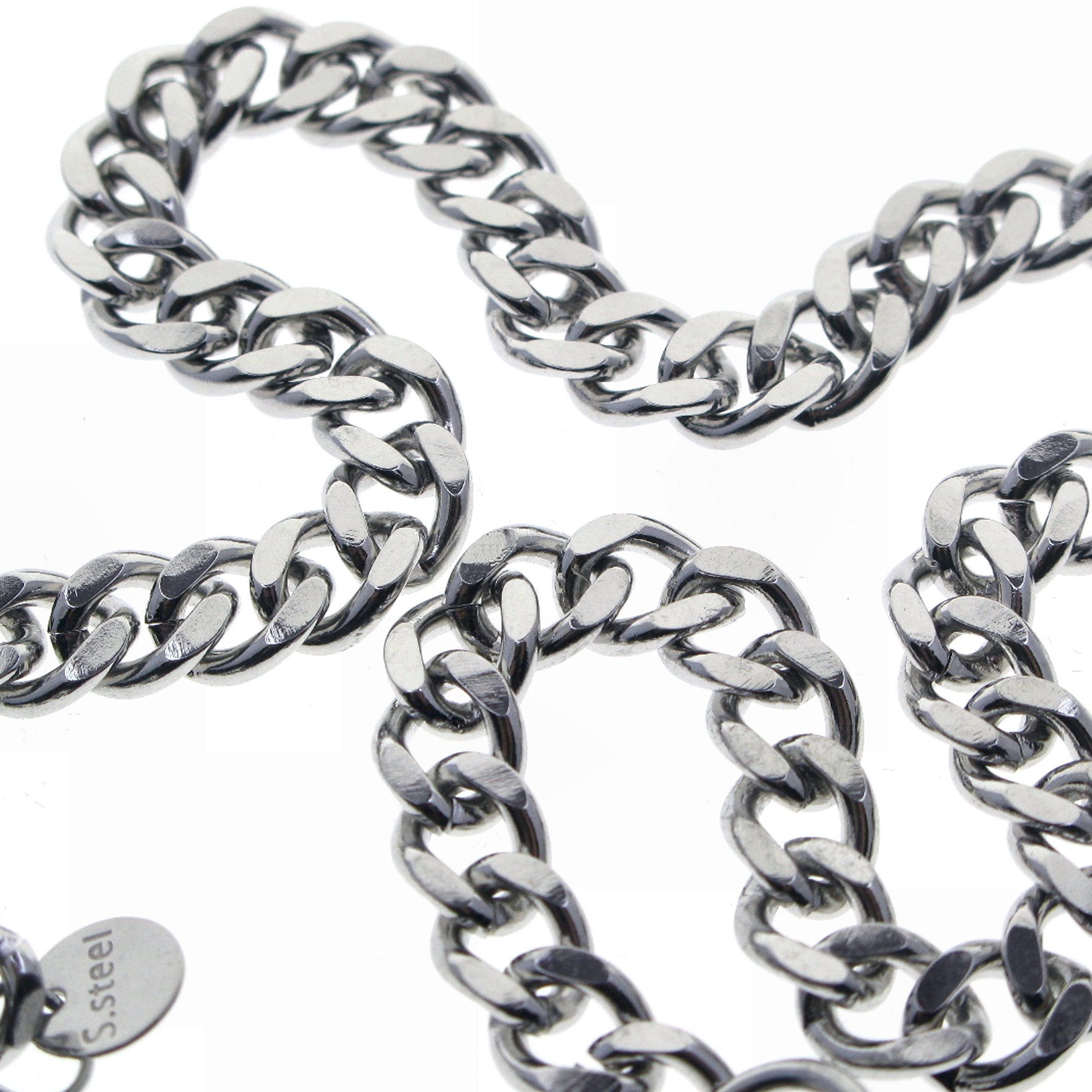 Stainless Steel Pocket Watch Chain with Belt Clip FCS90