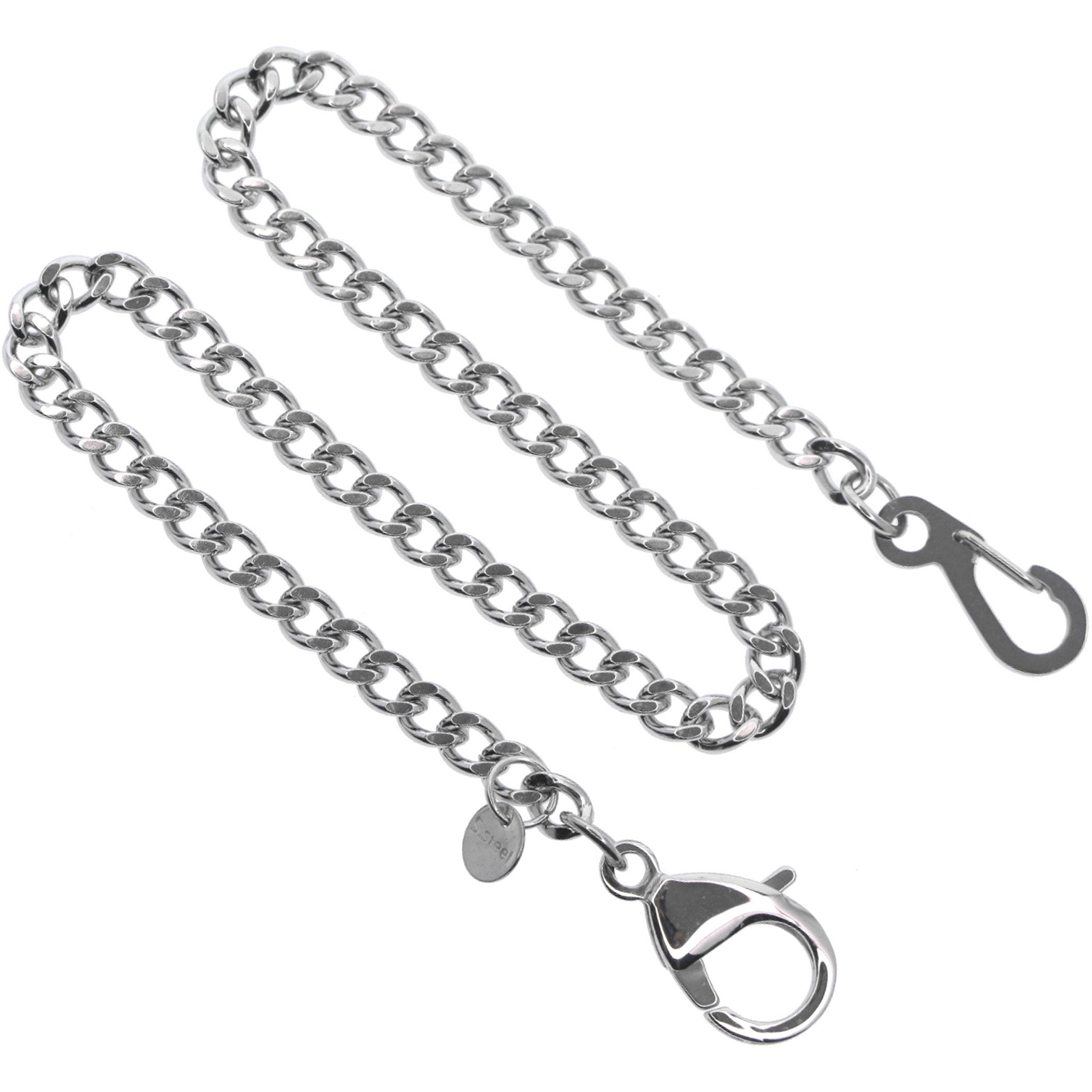 Stainless Steel Pocket Watch Chain with Lobster Clasp