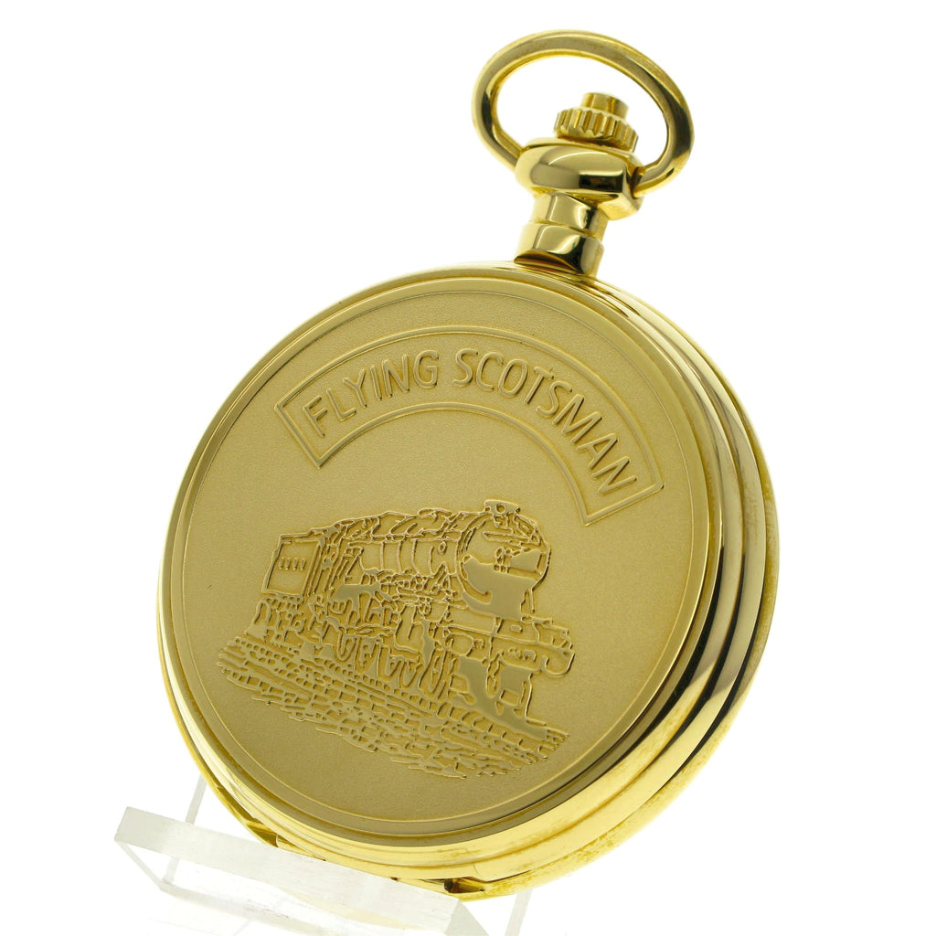 Flying Scotsman Gold Pocket Watch front cover