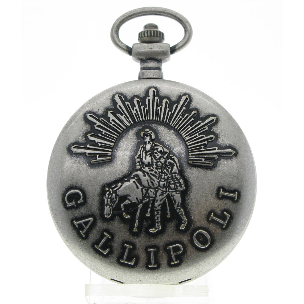 Silver Pocket Watch Gallipoli Landing theme case cover