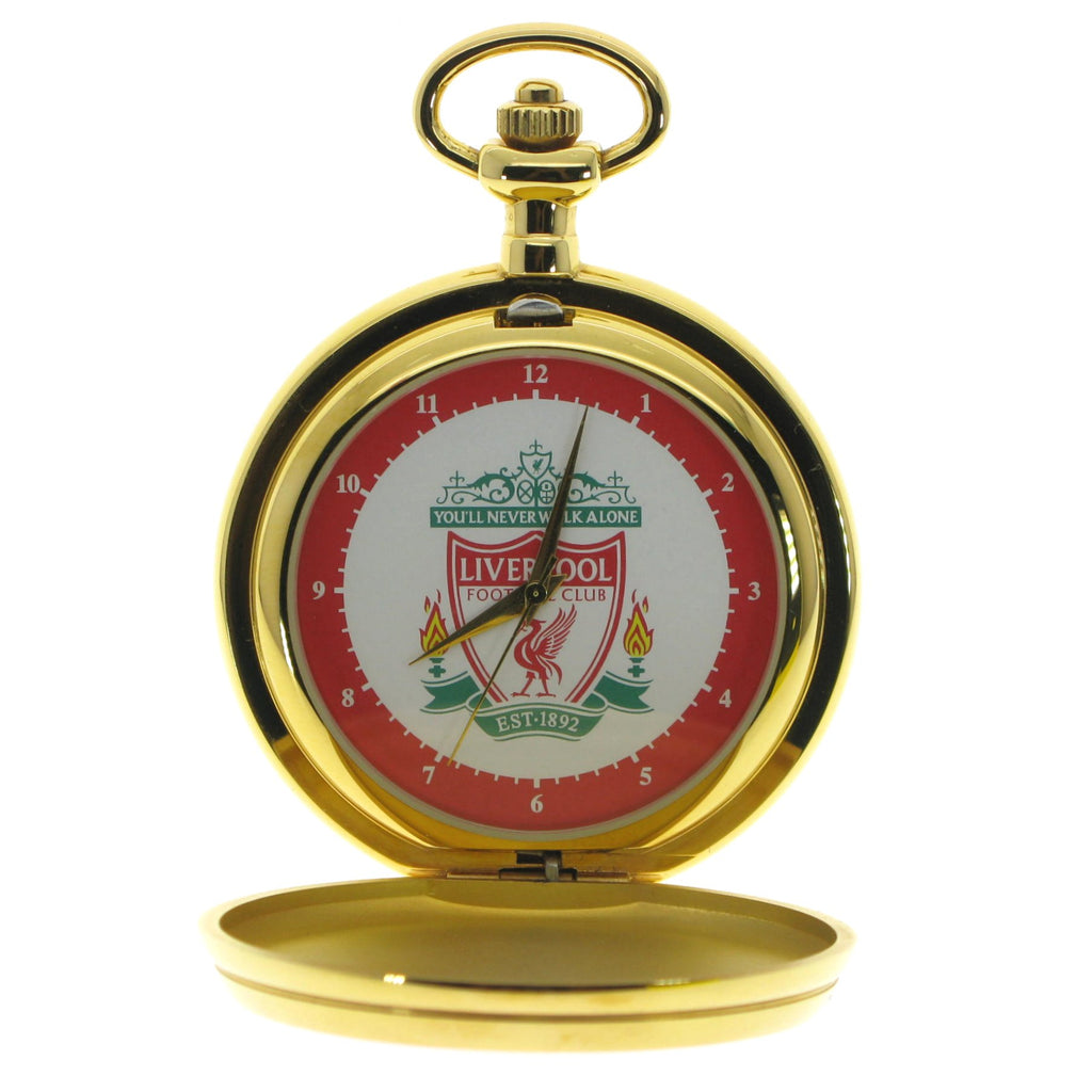 Liverpool LFC Pocket Watch with Liverpool Crest Emblem Dial