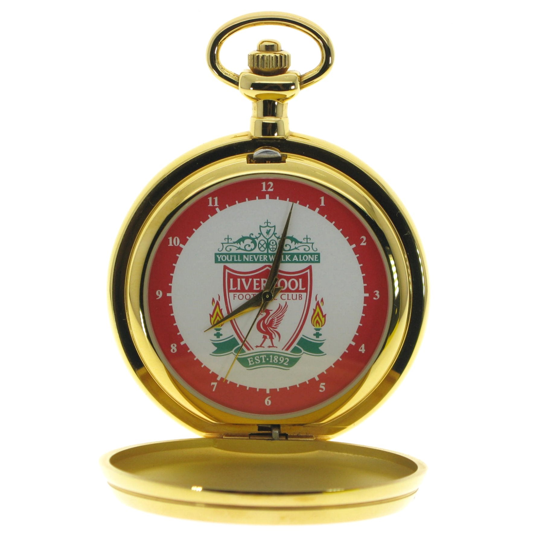 Liverpool LFC Pocket Watch with Liverpool Crest Emblem Dial
