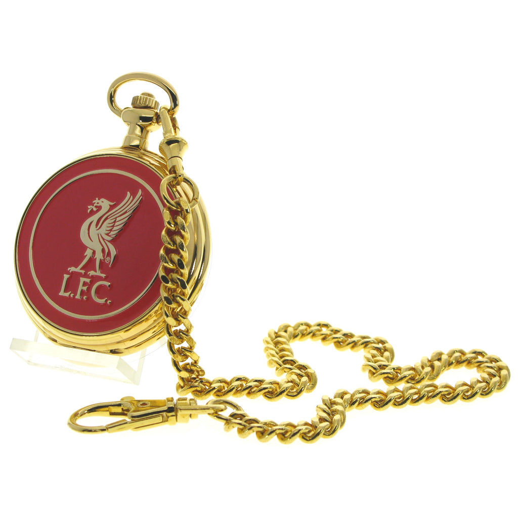 Gold Pocket watch with LFC Liverpool Football Club Design