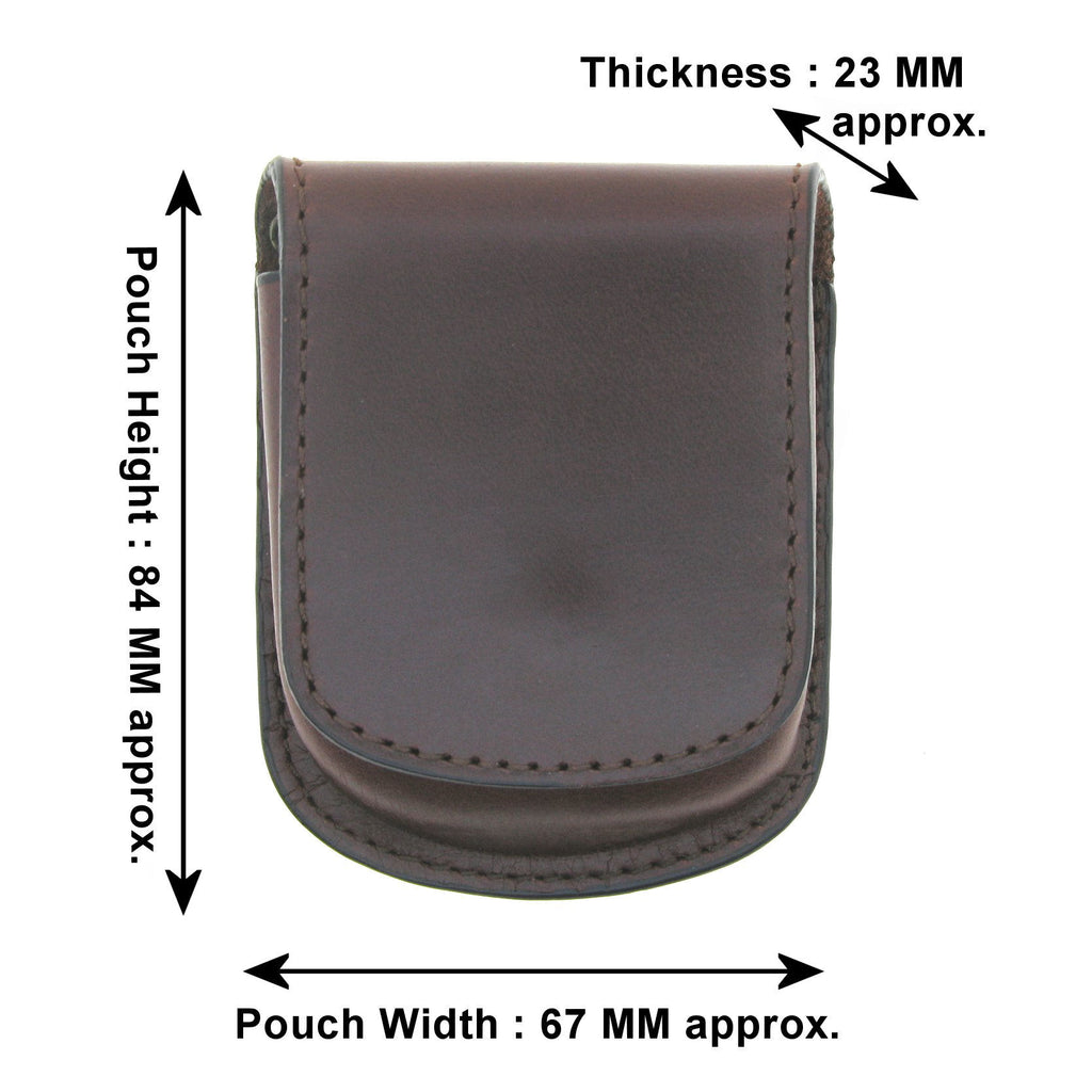 Pocket Watch Genuine Leather Pouch with  detail size and dimension