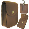 Pocket Watch Holder with Brown Leather and big size