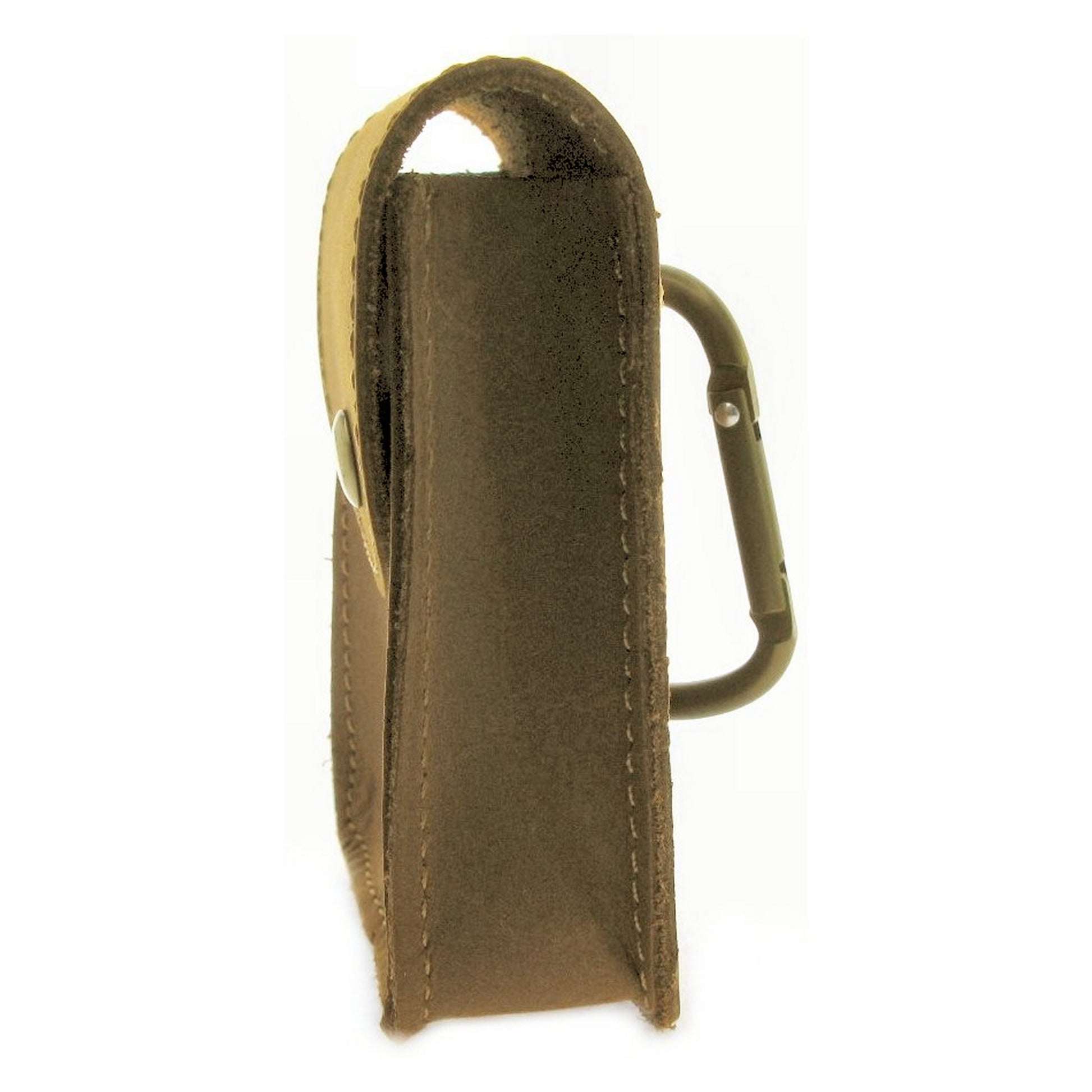 Pocket Watch Holder Genuine Leather Case 80mm Light Brown Color LP04