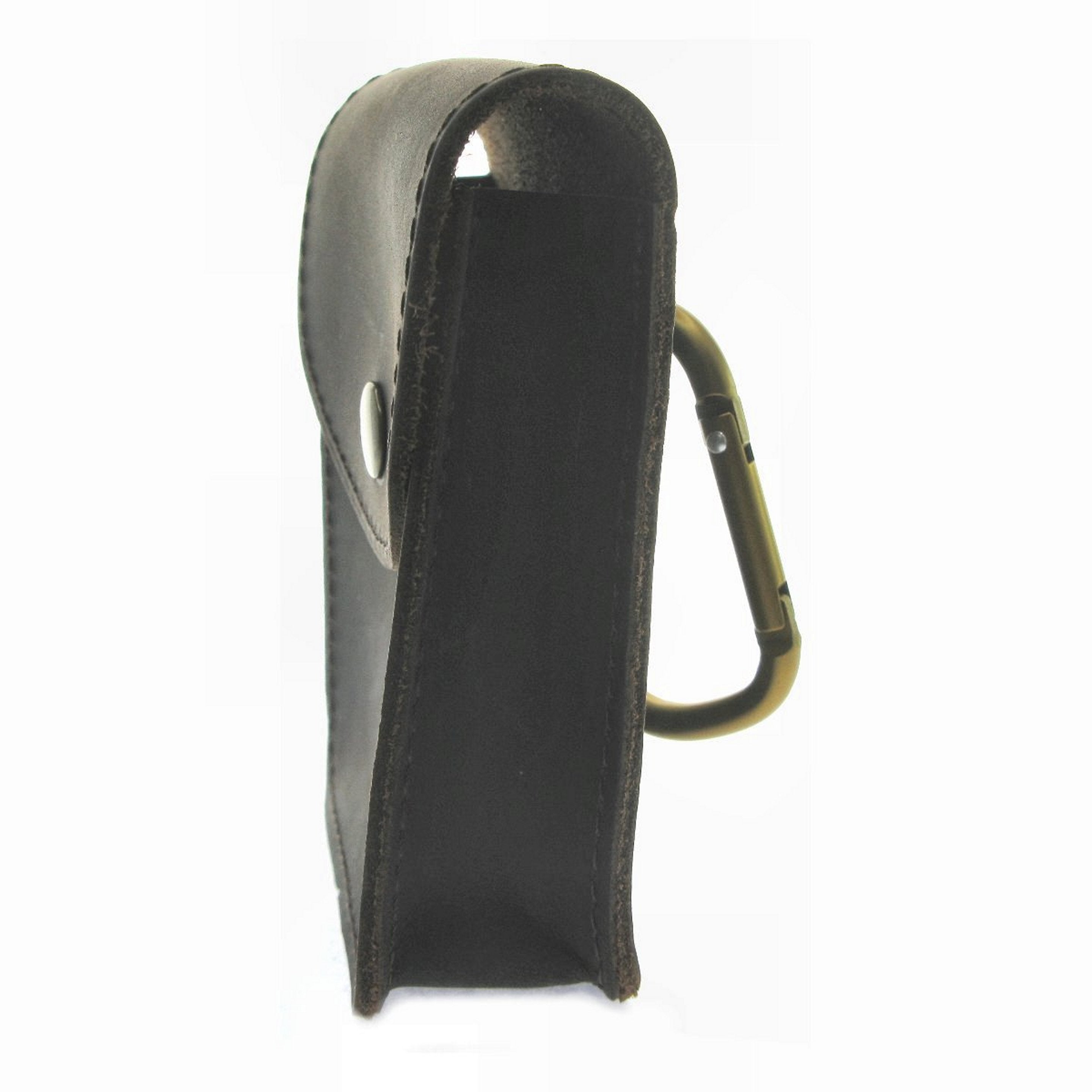 Genuine Leather Pouch XL Size Pocket Watch Holder Dark Brown Color LP05