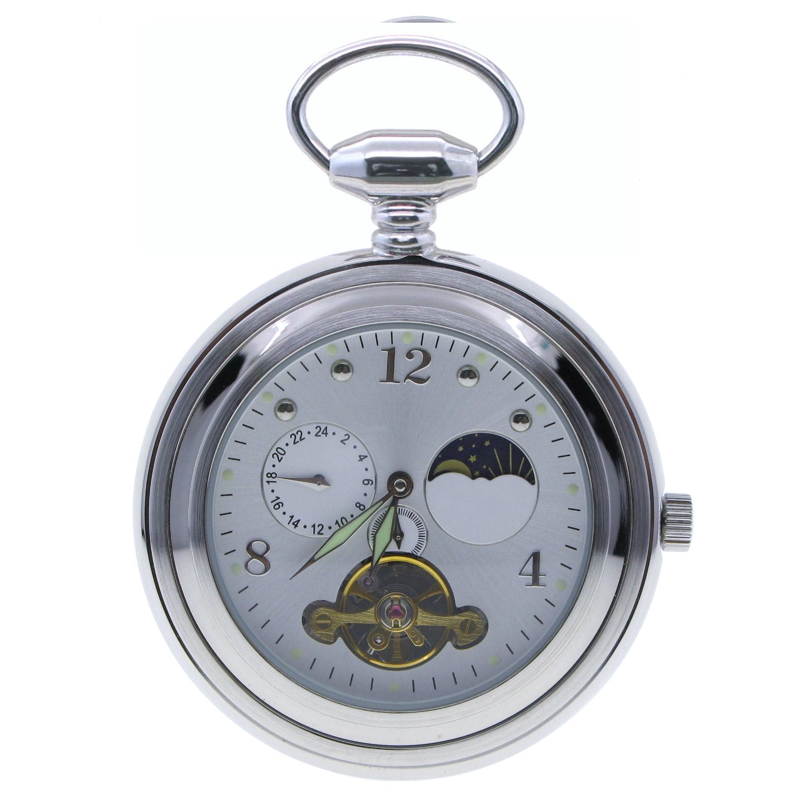 Tourbillon Mechanical Pocket Watch front view