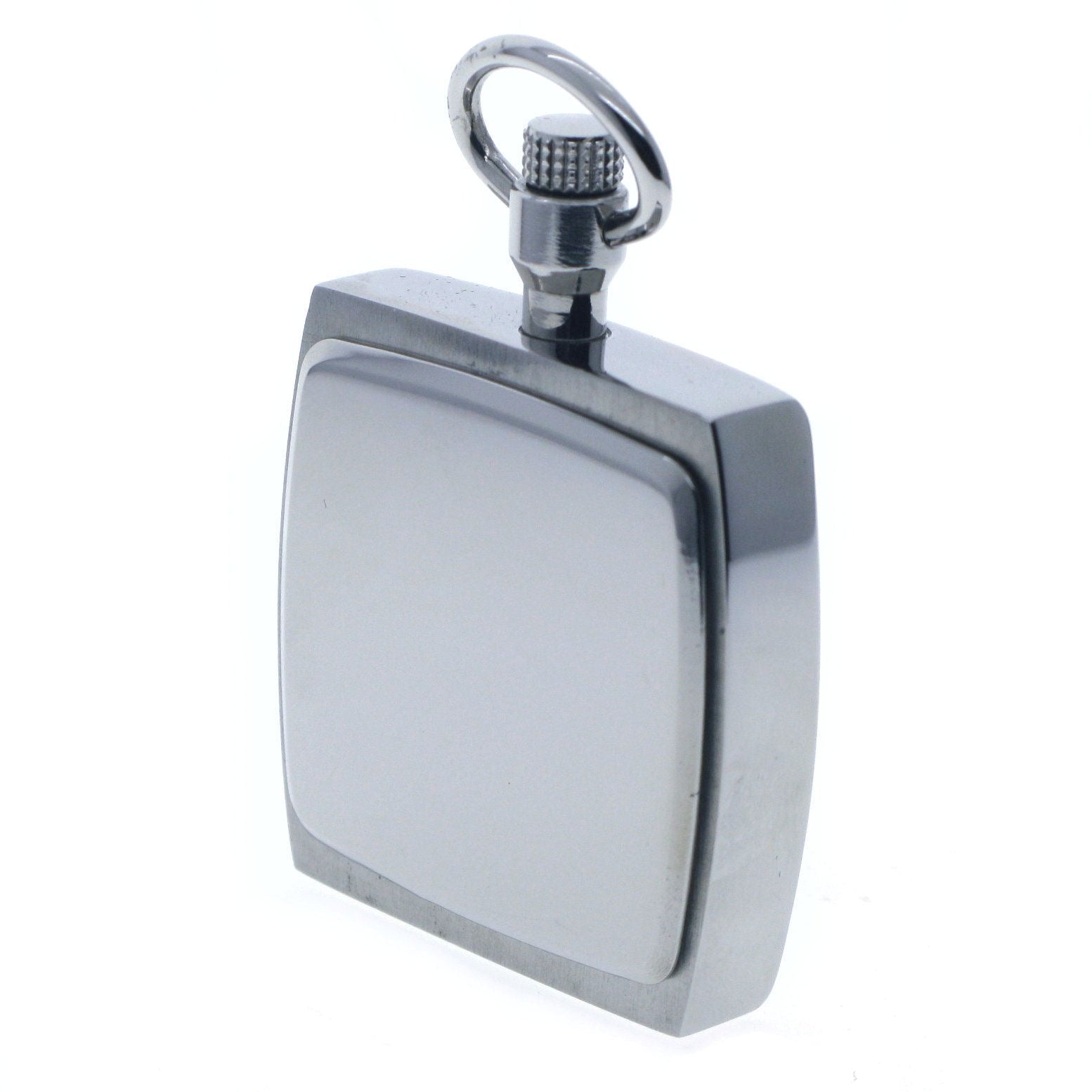 STEEL Square Pocket Watch Blue Dial P251