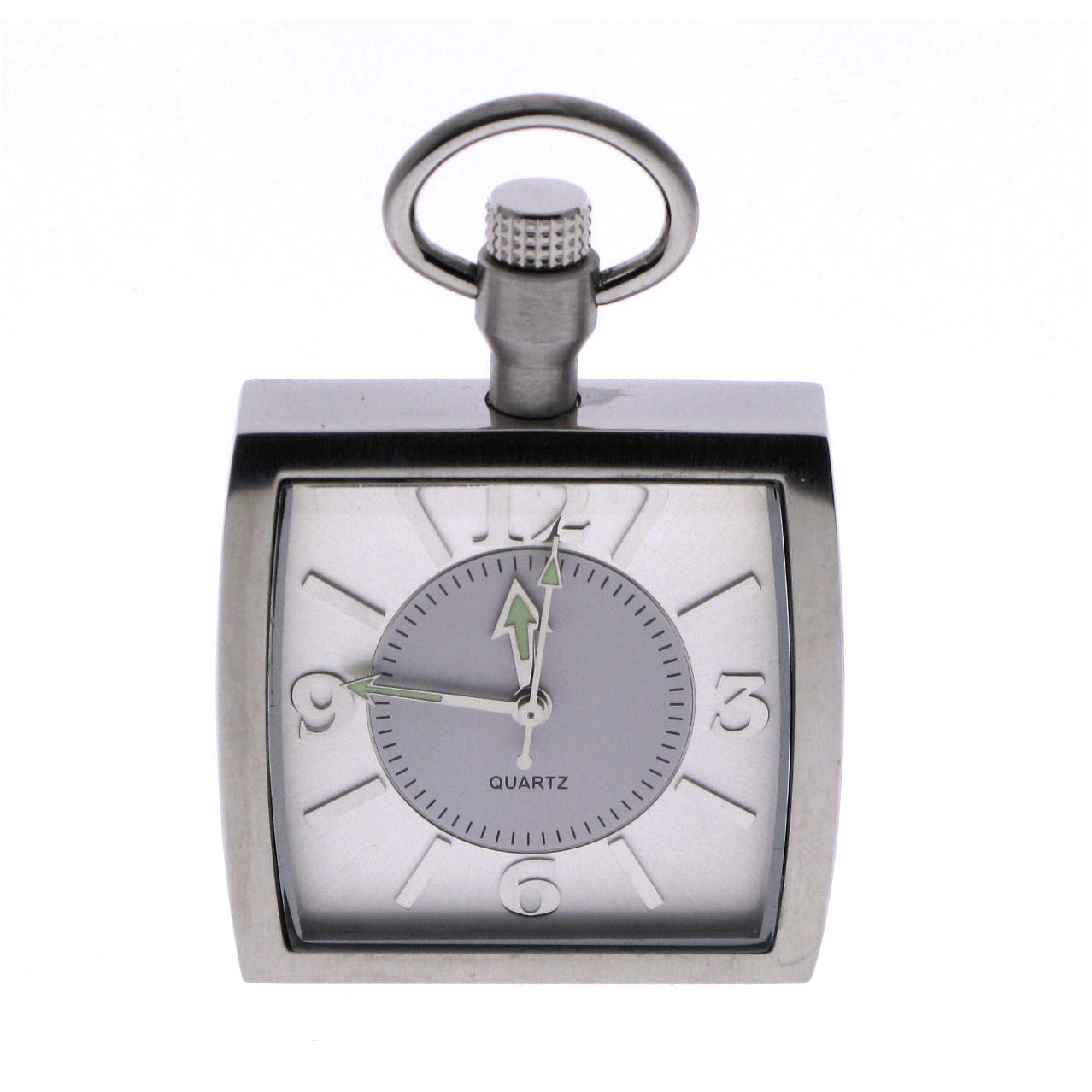 STEEL Square Pocket Watch Blue Dial P256