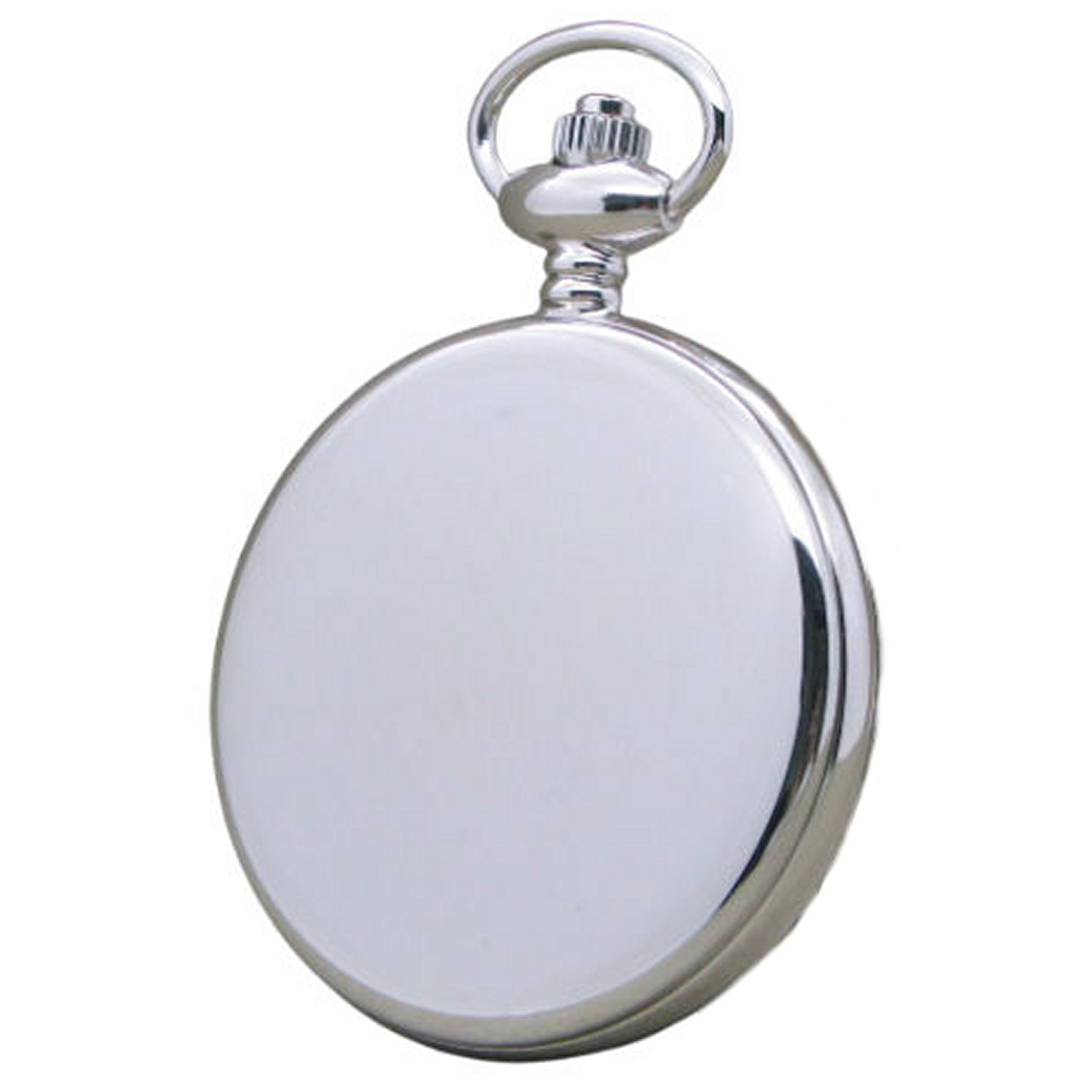 Silver Pocket Watch shiny polish case back