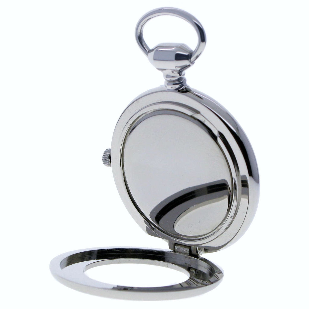 Tourbillon Mechanical Pocket Watch opening back stand view