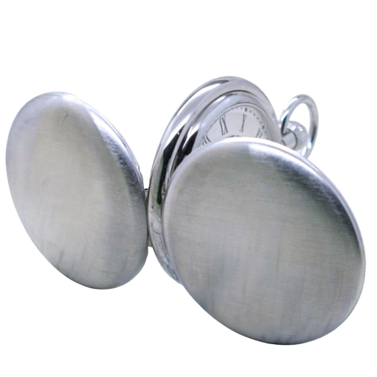 Mechanical Pocket Watch Double Full Hunter side view