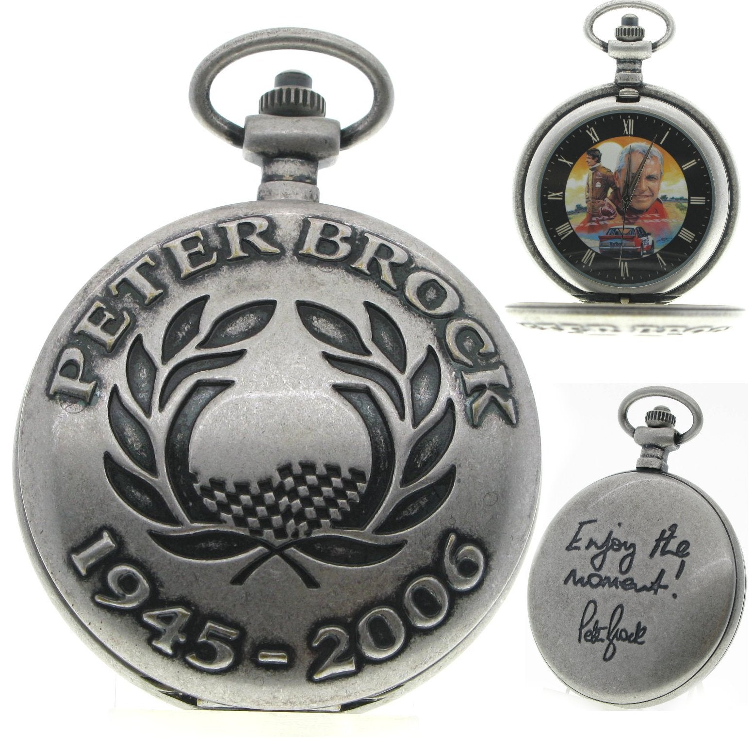 Peter Brock 1945-2006 Silver Pocket Watch
