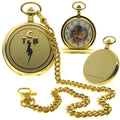 Gold Pocket Watch with TCB Elvis Presley Memorial Design