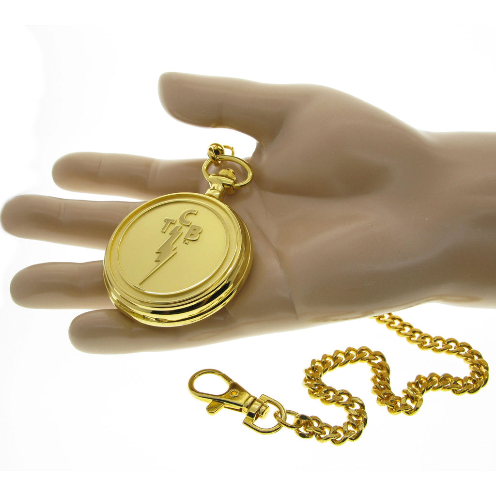 TCB Elvis Presley Pocket Watch on hand view