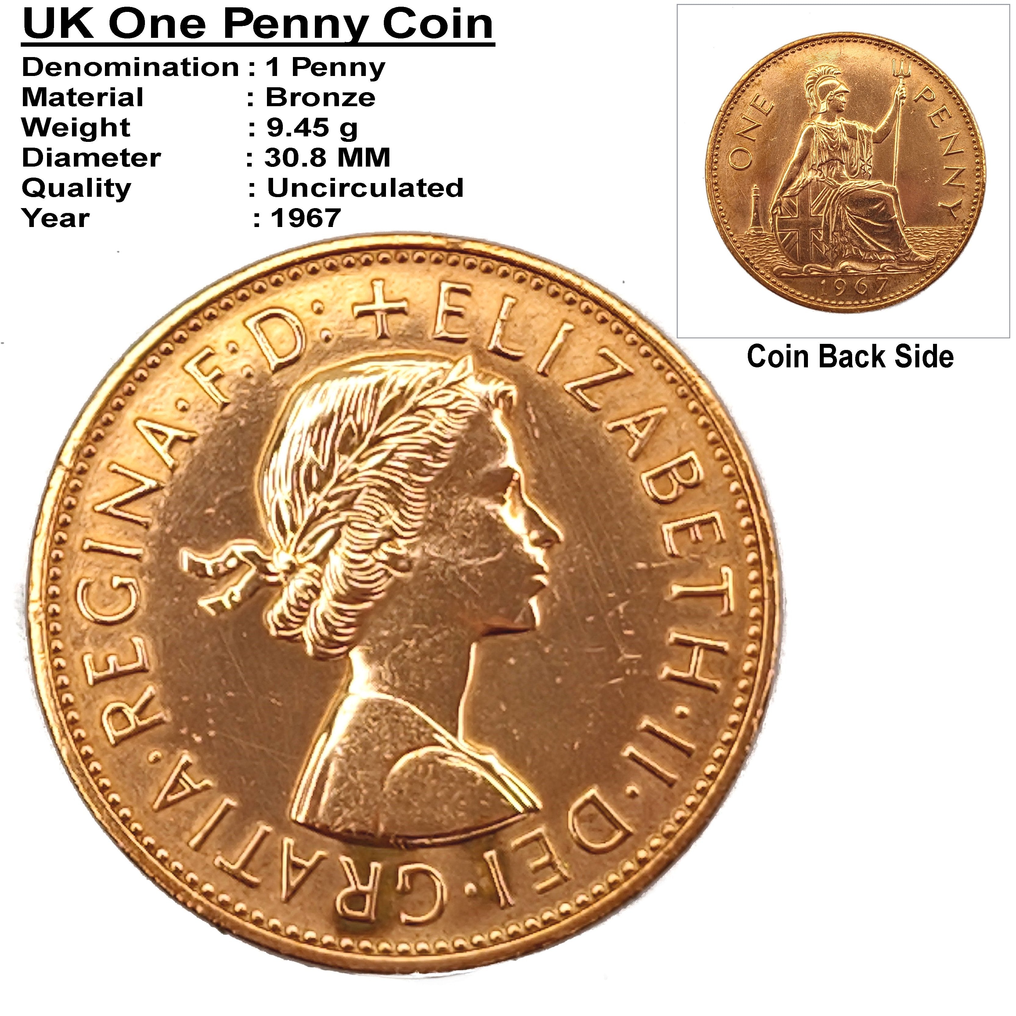 UK 1 Penny Coin