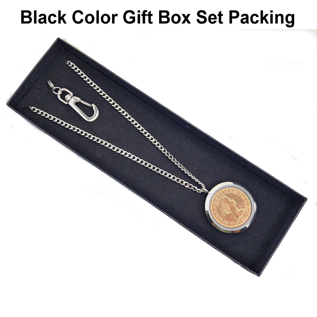 UK Penny Coin Pendant Gift Set in Gift Box