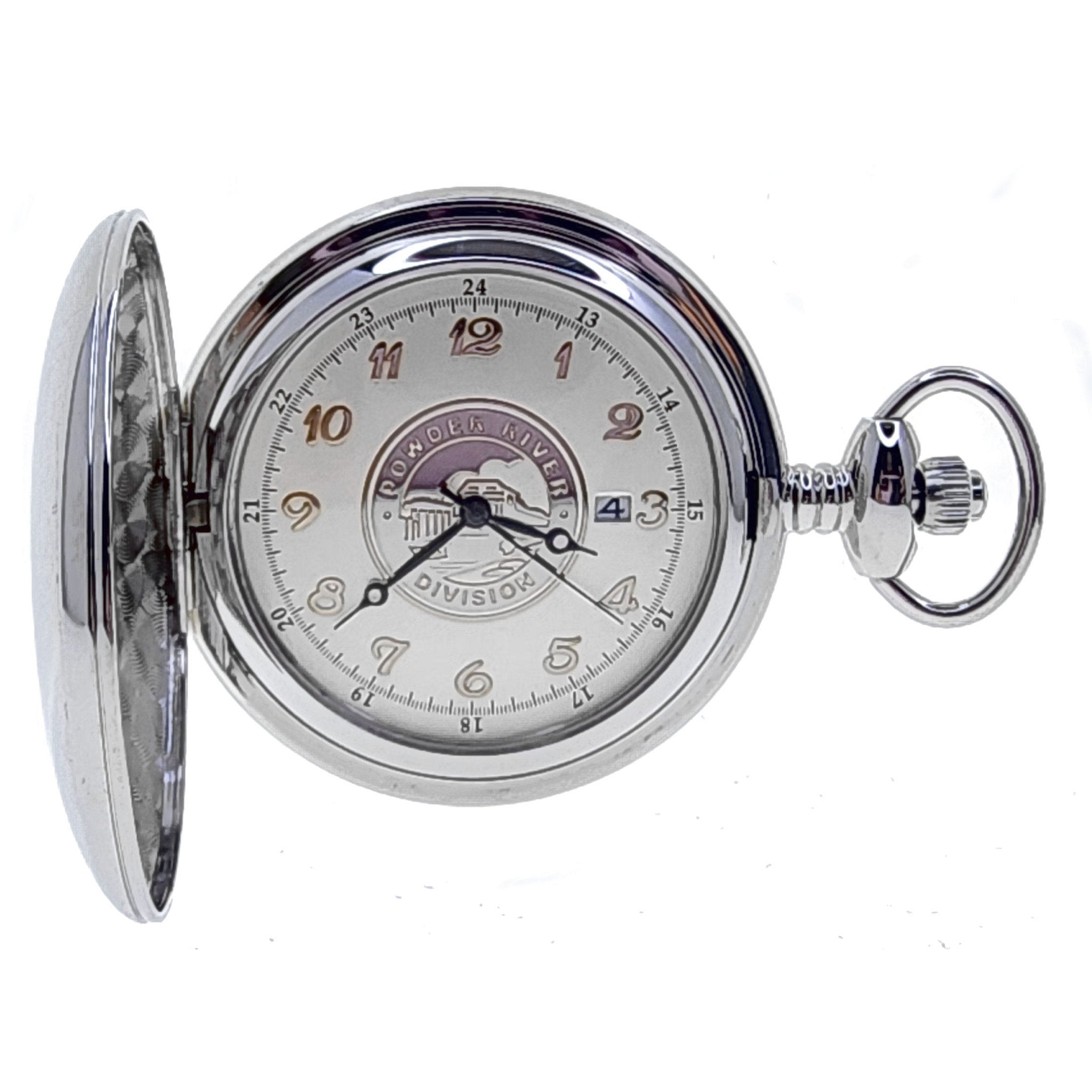 UNION PACIFIC Locomotive Memorial Vintage Pocket Watch with Date C89